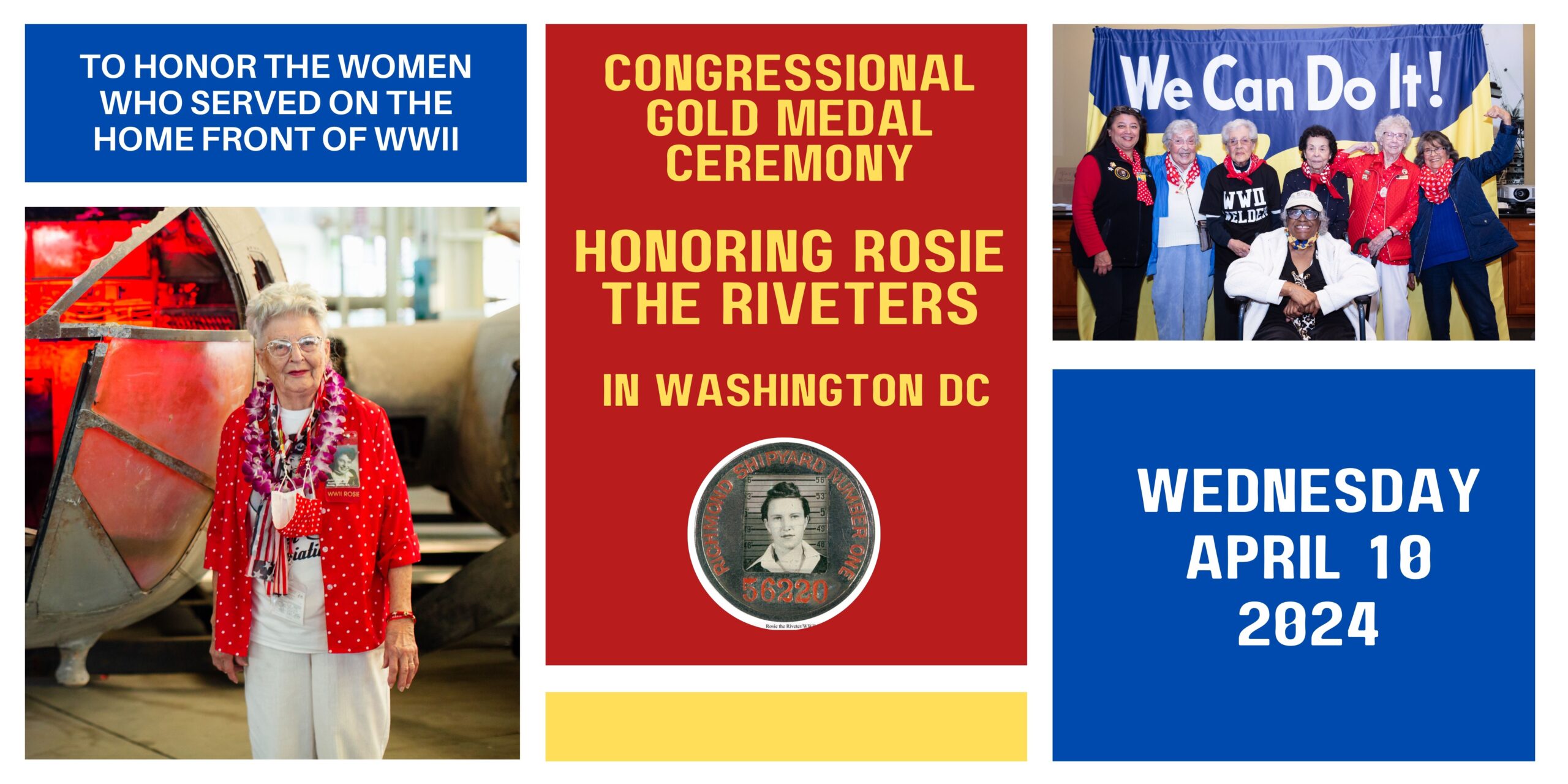 We Can Do It!' Rosie the Riveter to Receive Congressional Gold Medal in  Historic Ceremony
