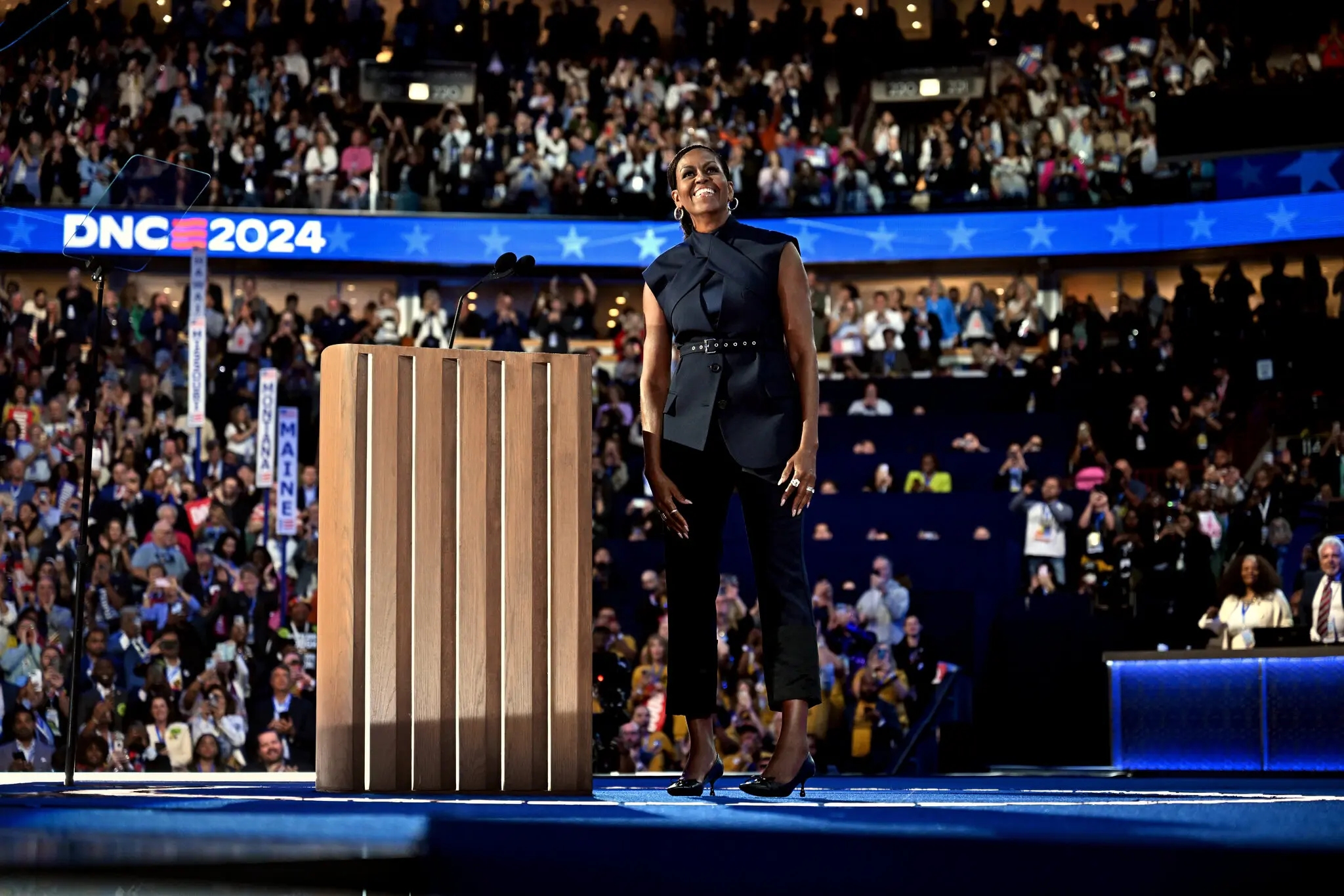 Michelle Obama speaks at the 2024 Democratic National Convention